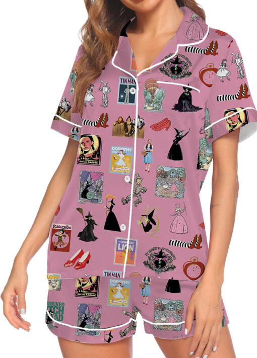 Wizard Of Oz Satin Pajamas Set For Women