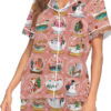 Christmas Snow Globe Satin Pajamas Set For Women