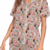 Nutcracker Christmas Ballet Satin Pajamas Set For Women
