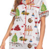 Christmas In NYC Silky Satin Pajama Set