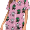 Snoopy Wicked Silky Satin Pajamas Set For Women
