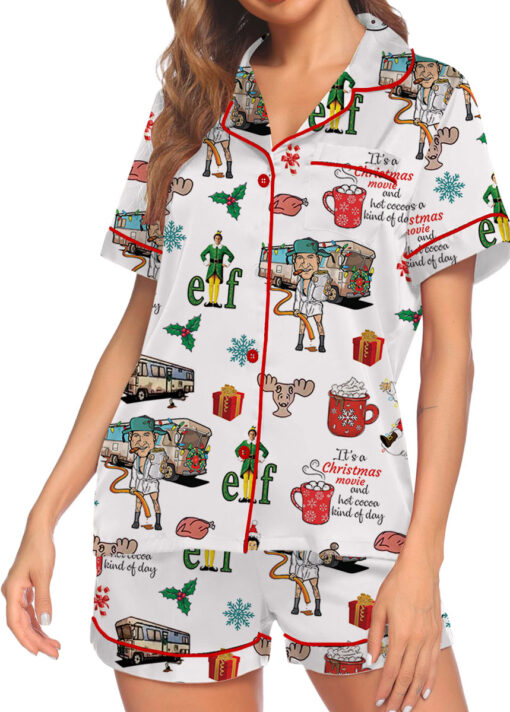 Buddy The Elf Christmas Satin Pajamas Set For Women