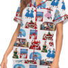White Christmas Sisters Casual Pajama Set For Women