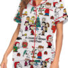 Snoopy Peanuts A Charlie Brown Christmas Satin Pajamas Set