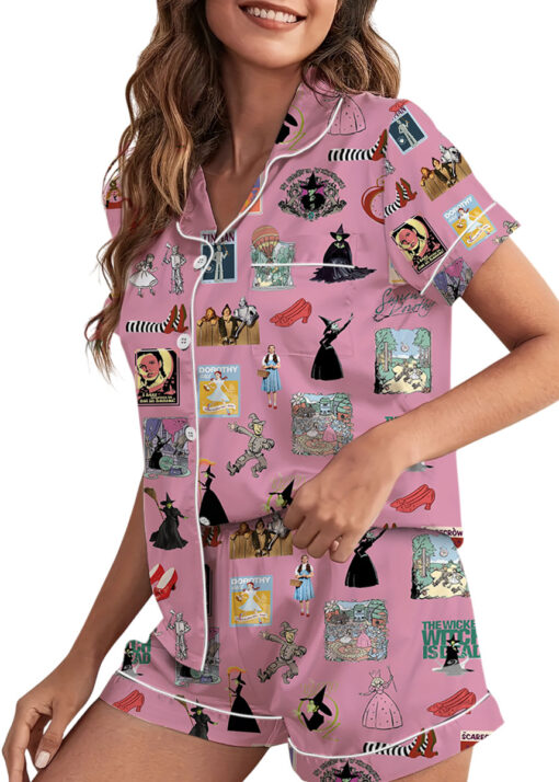Wizard Of Oz Satin Pajamas Set For Women
