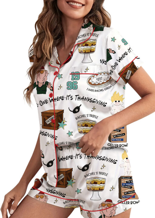 Griswold Christmas Satin Pajamas Set For Women