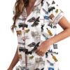 Scottish Highlands Travel Satin Pajama Set For Women