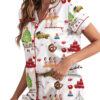 Christmas In NYC Silky Satin Pajama Set