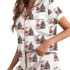 Duck Christmas Satin Pajamas Set For Women