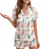 Matching Nutcracker Christmas Satin Pajamas Set For Women