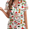 The Grinch Christmas Satin Pajamas Set For Women