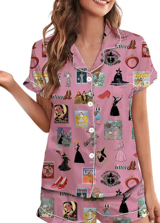 Wizard Of Oz Satin Pajamas Set For Women