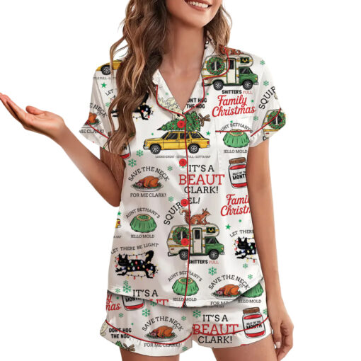 Griswold's Family Christmas Satin Pajamas Set