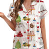 Christmas In NYC Silky Satin Pajama Set