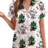 Snoopy Wicked Silky Satin Pajamas Set For Women