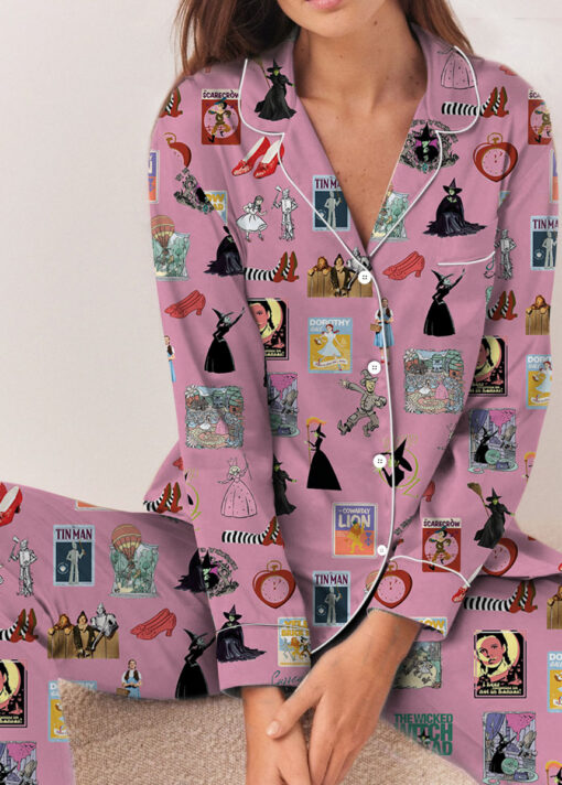 Wizard Of Oz Satin Pajamas Set For Women