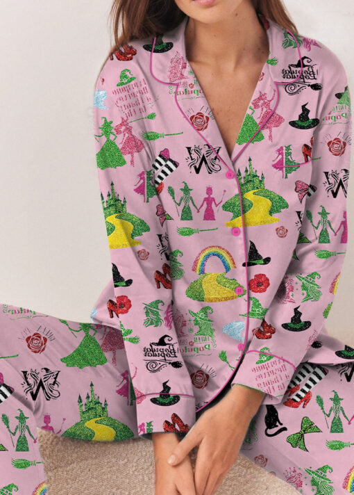 Wicked Changed For Good Satin Pajamas Set For Women