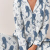 Women’s Whale Ocean Coconut Girl Jesus Beach Bachelorette Short Sleeve Satin Pajama Set