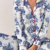 Christmas In London Winter Travel London Vibes Satin Pajama Set