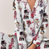 Hazbin Hotel Silky Satin Pajamas Set For Women