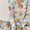 Cute Monkey Satin Pajamas Set For Women