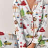 Christmas In NYC Silky Satin Pajama Set