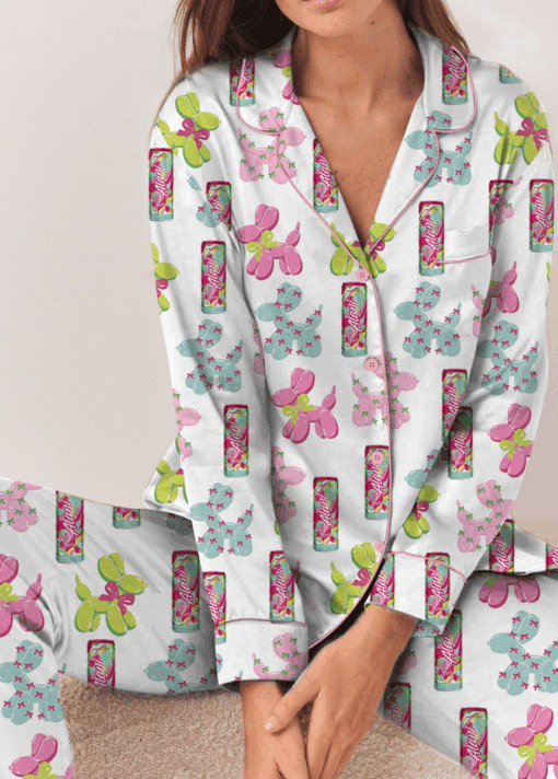 Alani Coquette Satin Pajamas Set For Women