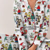 Snoopy Peanuts A Charlie Brown Christmas Satin Pajamas Set