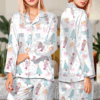 Matching Nutcracker Christmas Satin Pajamas Set For Women