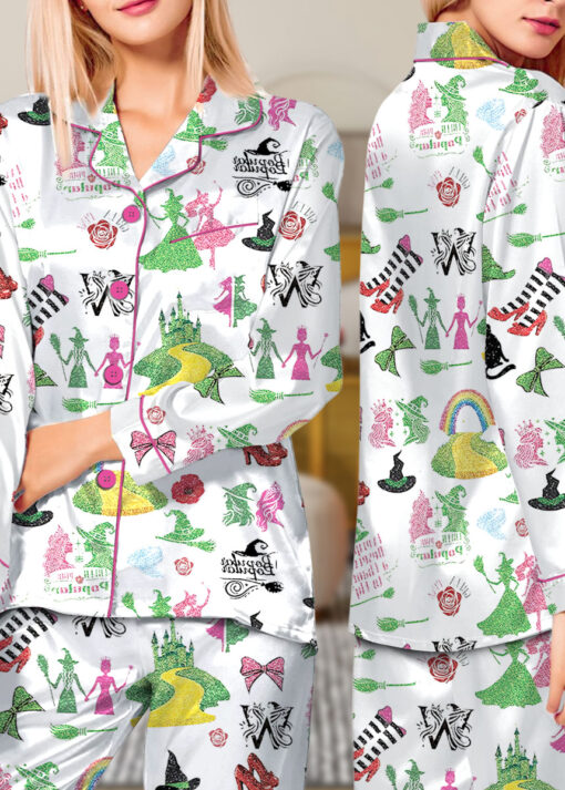 Wicked Changed For Good Satin Pajamas Set For Women