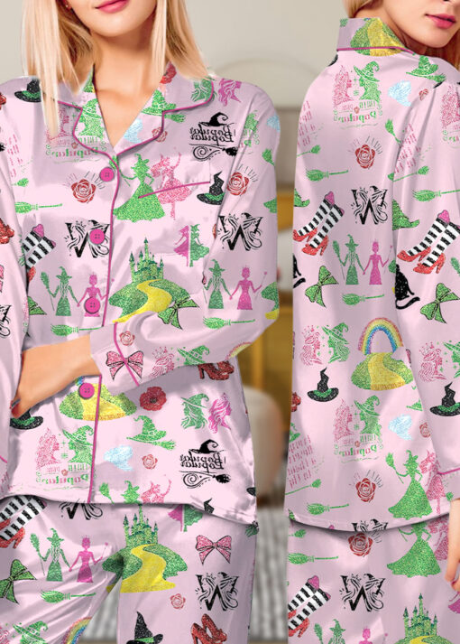 Wicked Changed For Good Satin Pajamas Set For Women