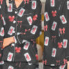 Dr Pepper Bow Satin Pajamas Set For Women