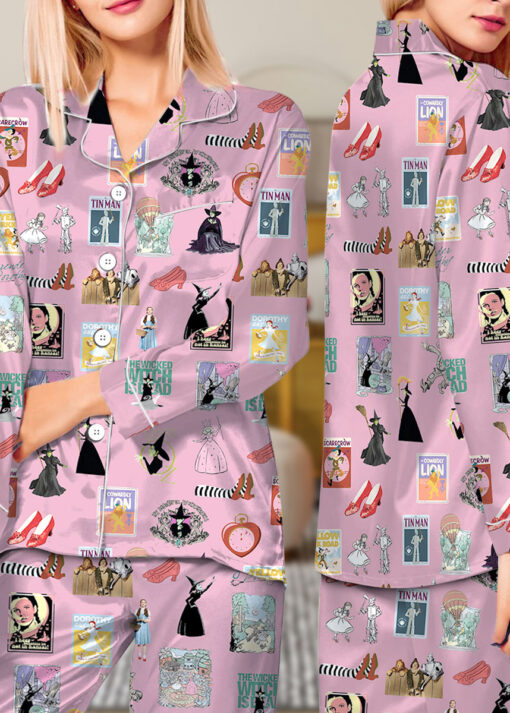 Wizard Of Oz Satin Pajamas Set For Women