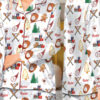 Baseball Christmas Satin Pajama Set For Women