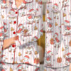 Christmas Santa Goose Satin Pajama Set For Women