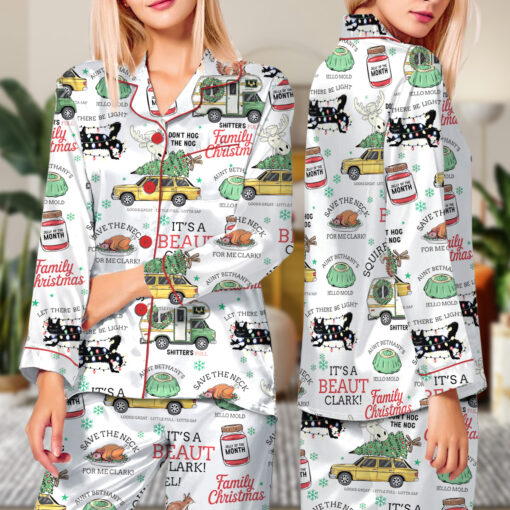 Griswold's Family Christmas Satin Pajamas Set