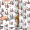 Duck Christmas Satin Pajamas Set For Women