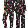 Dr Pepper Bow Satin Pajamas Set For Women