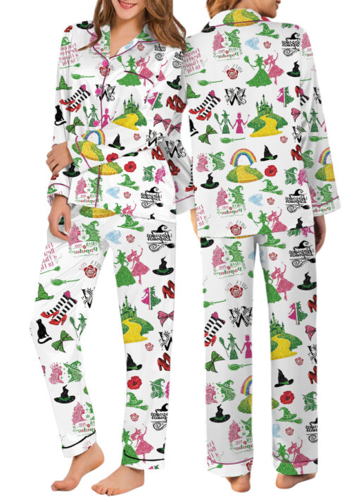 Wicked Changed For Good Satin Pajamas Set For Women