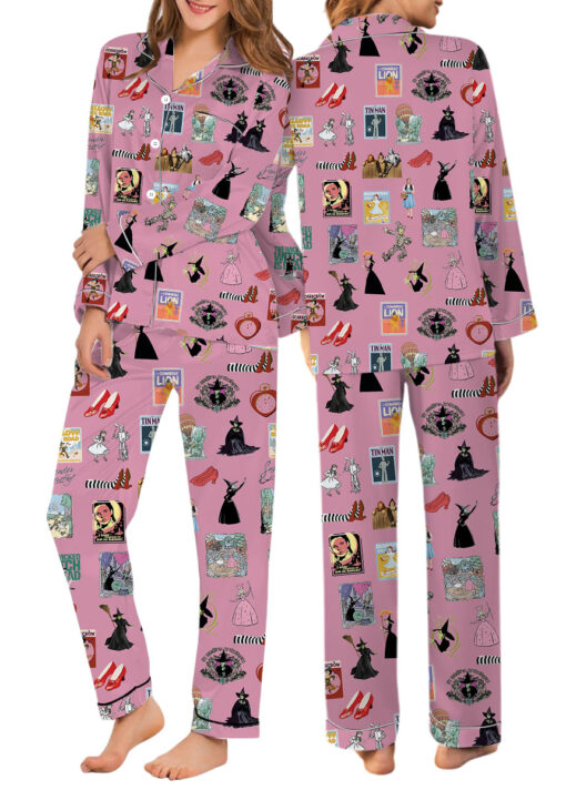 Wizard Of Oz Satin Pajamas Set For Women