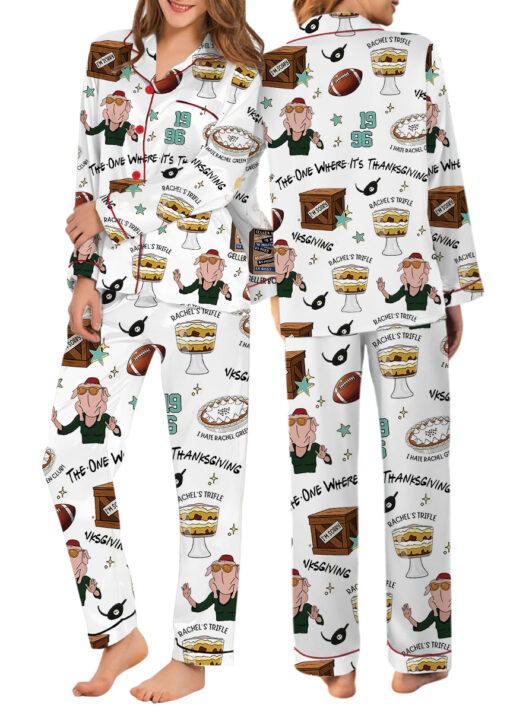 Griswold Christmas Satin Pajamas Set For Women
