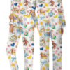 Cute Monkey Satin Pajamas Set For Women