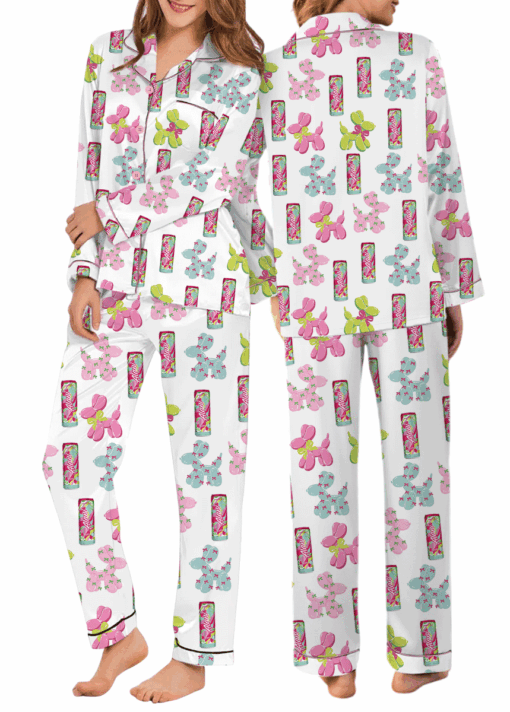Alani Coquette Satin Pajamas Set For Women