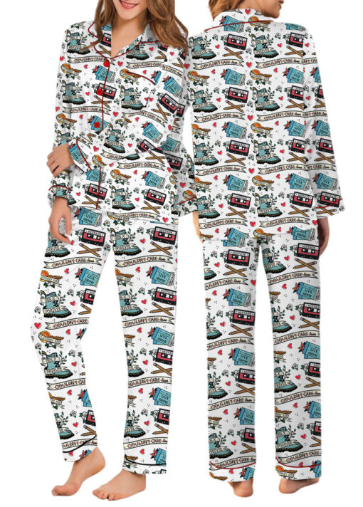 Gen-X Forever Satin Pajamas Set For Women