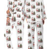 Duck Christmas Satin Pajamas Set For Women