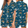 Women’s Nativity Christian Christmas Long Sleeve Satin Pajama Set