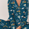 Women’s Nativity Christian Christmas Long Sleeve Satin Pajama Set