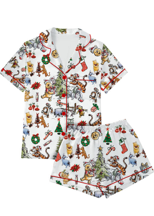 Disney Winnie The Pooh Pajamas, Pooh And Friends Pajamas Set, Honey Pooh Bear Women Pajamas, Disney Cartoon Gift, Gift For Her, Pooh Pajamas