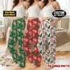 Christmas Tree Cake Satin Pajamas Pants For Women