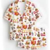 Christmas Mc Donald Pajamas Set, Mc Donald Pyjamas, McDonald Pajamas Women, Mc Donald Pattern Sleepwear, Food Lover Night Wear Pajamas